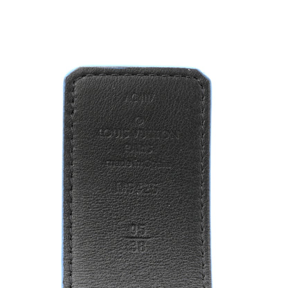 Louis Vuitton Damier Graphite Calfskin 40mm LV Initiales Reversible Belt 95 38 Blue 7 of 7