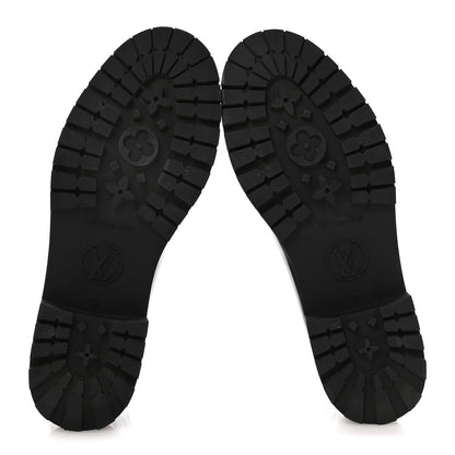 Louis Vuitton Rubber Embossed Monogram Splash Rain Short Boots 39 Black 6 of 7