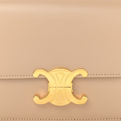 Celine Shiny Calfskin Teen Triomphe Nude 7 of 9