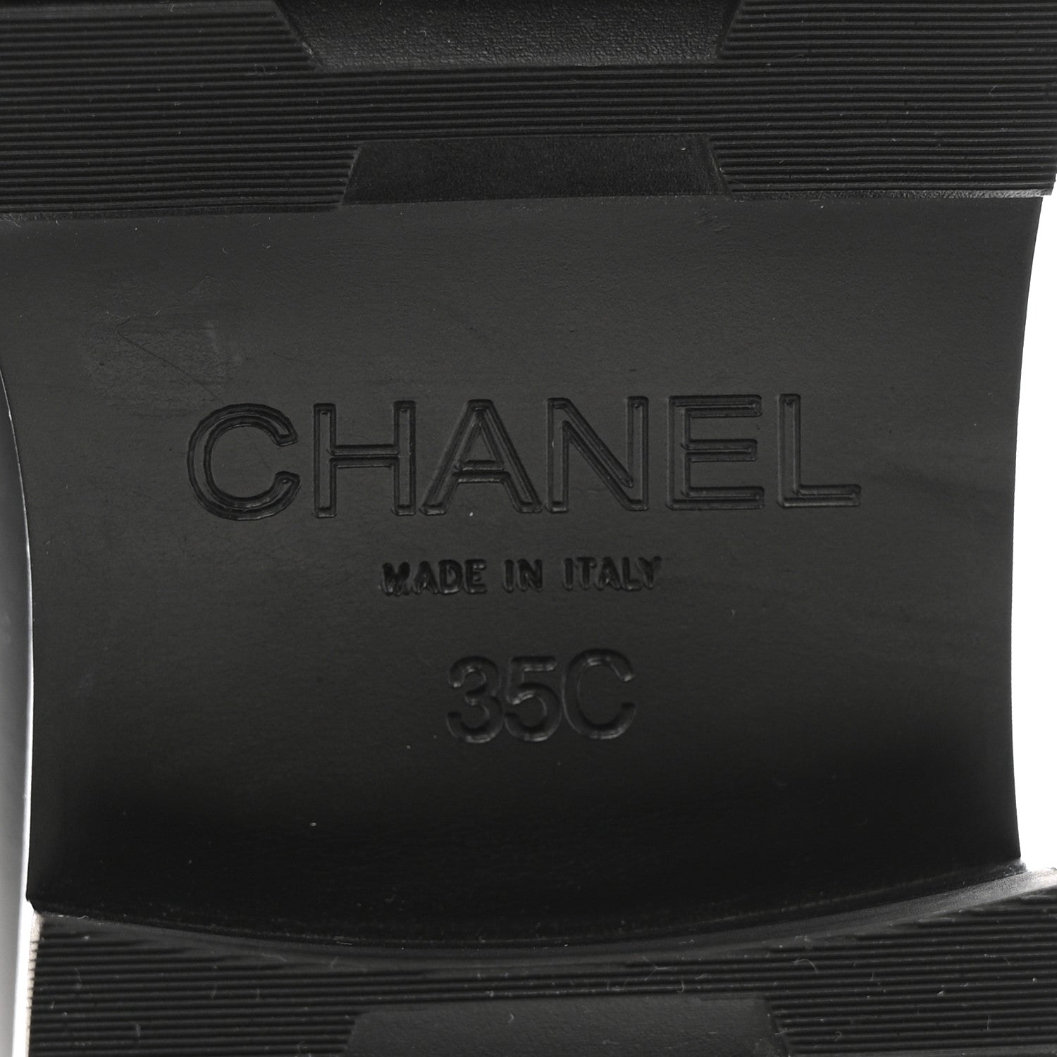 Chanel Calfskin Metal CC Loafers 35 Black 8 of 13