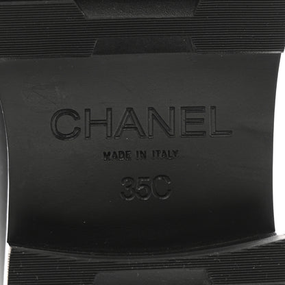 Chanel Calfskin Metal CC Loafers 35 Black 8 of 13