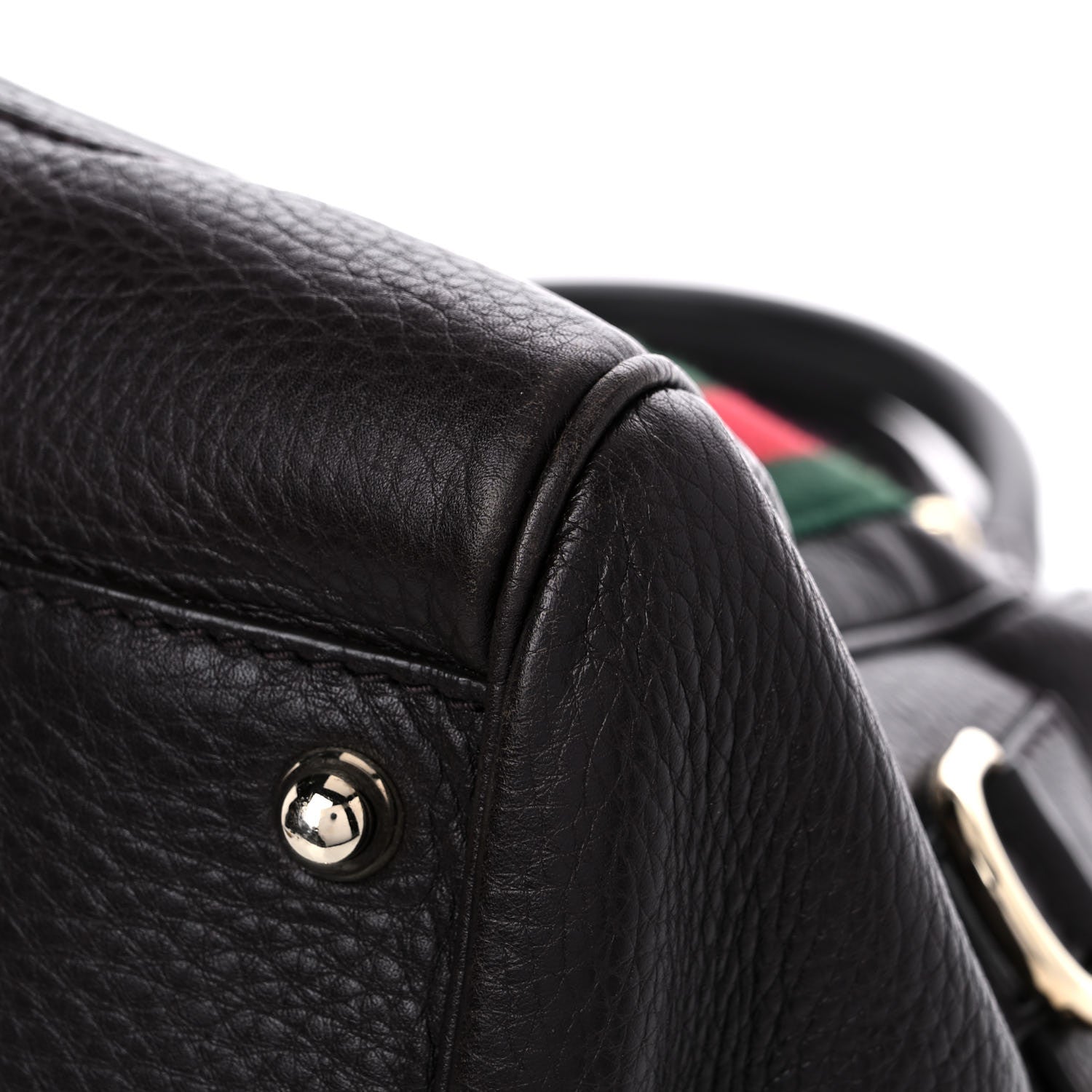 Gucci Calfskin Medium Web Heritage Shoulder Bag Brown 6 of 18