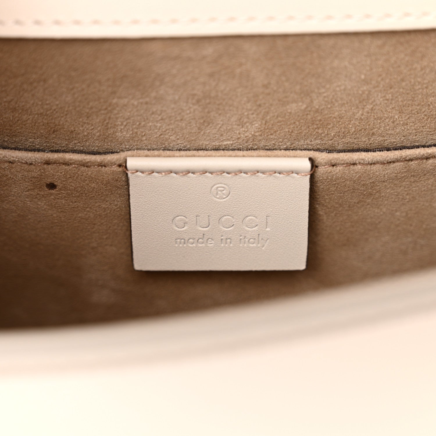Gucci Calfskin Mini Sylvie Top Handle Bag White 6 of 12