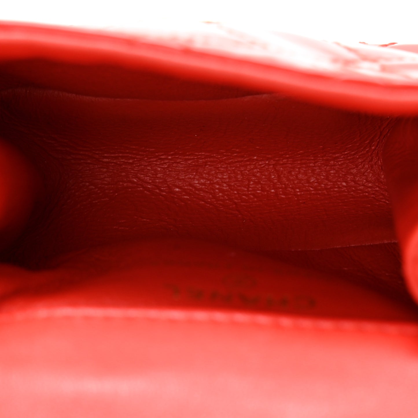 Patent Quilted 2.55 Ankle Wrist Bag Red
