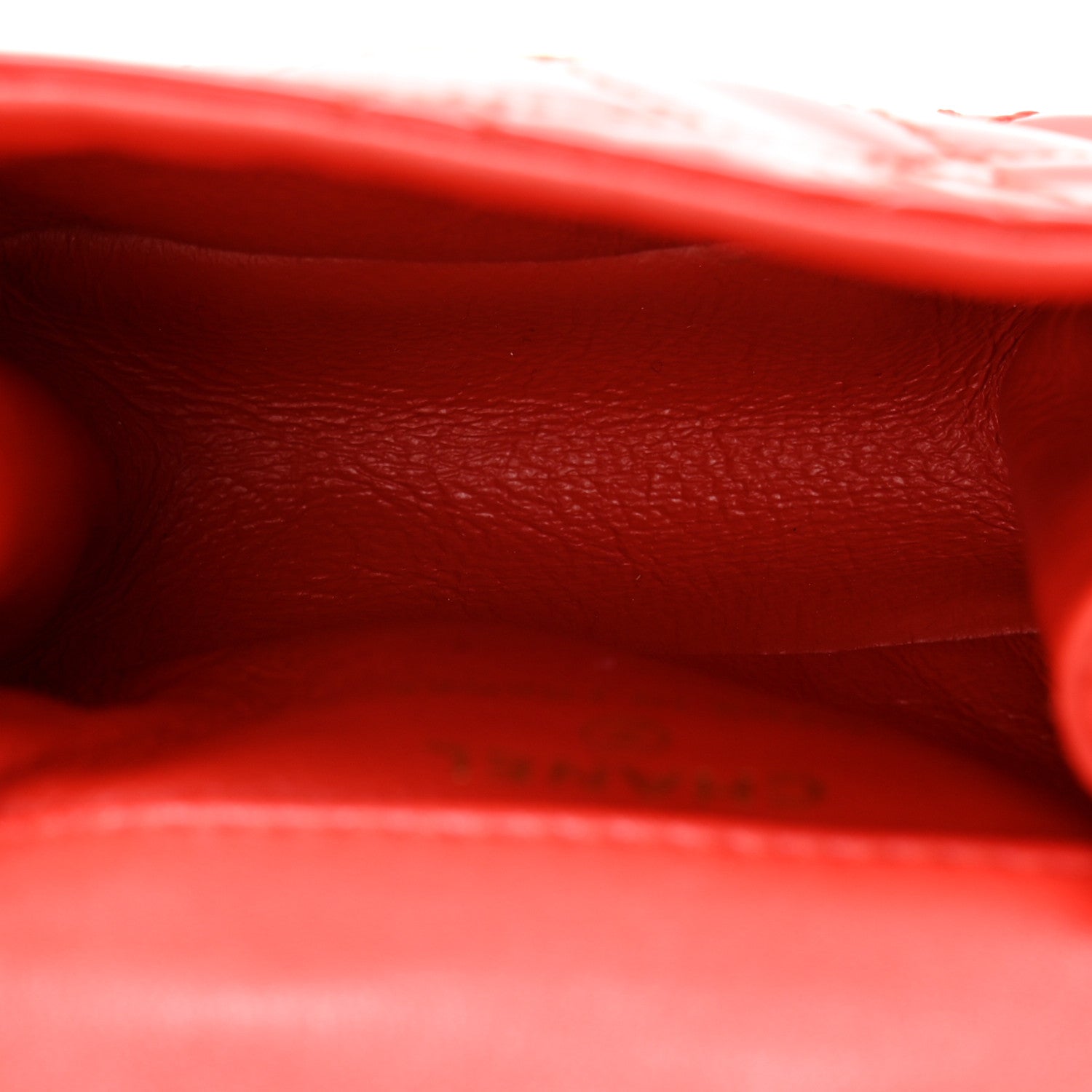 Chanel Patent Quilted 2.55 Ankle Wrist Bag Red 5 of 10