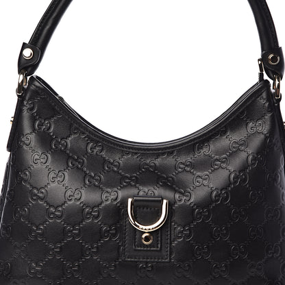 Gucci Guccissima Medium Abbey D Ring Hobo Black 12 of 13