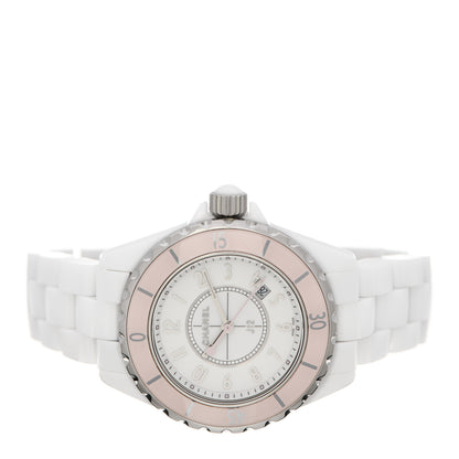 Chanel Stainless Steel Ceramic 33mm J12 Quartz Watch Pink 2 of 5