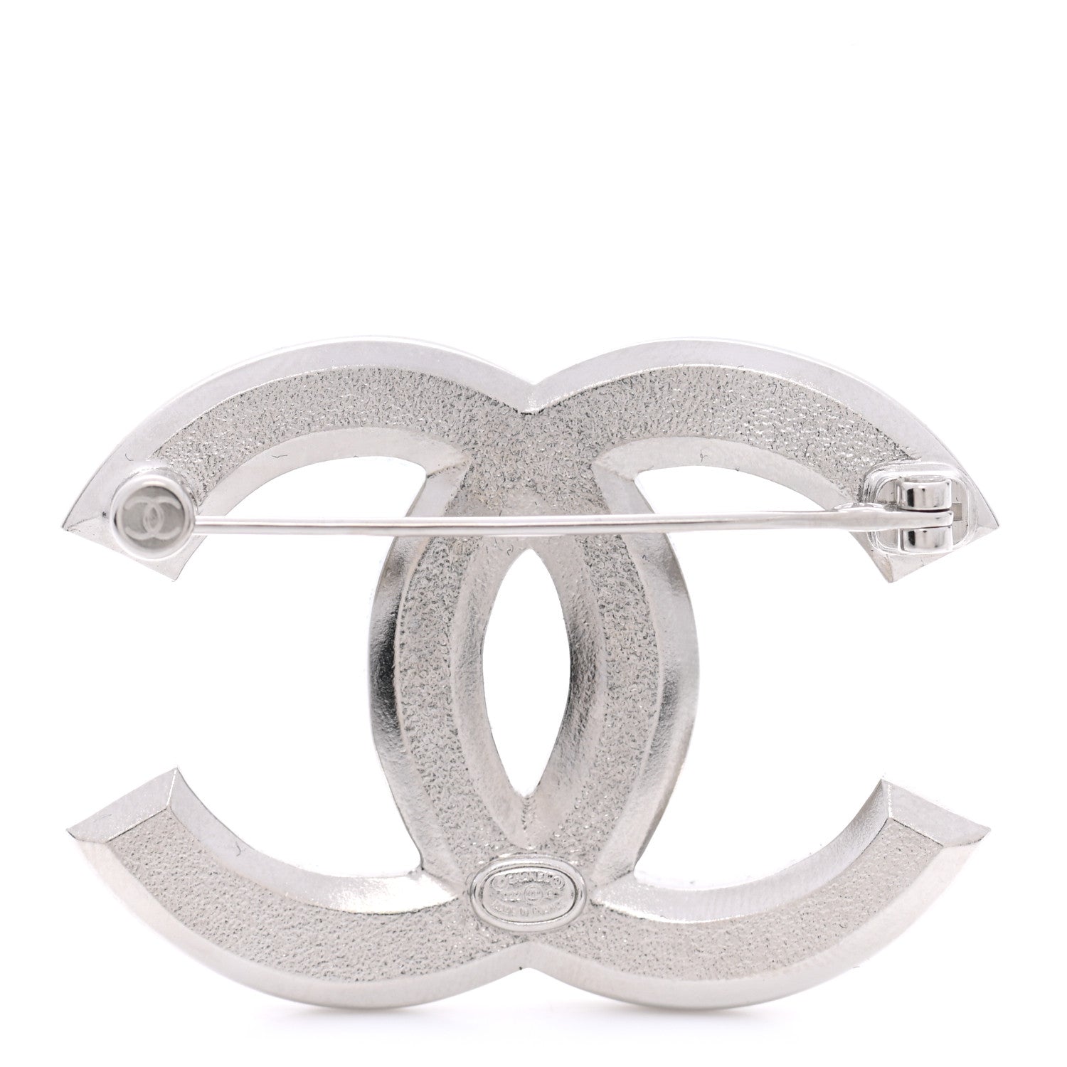 Chanel Ruthenium Pearl Crystal CC Brooch Black 3 of 5