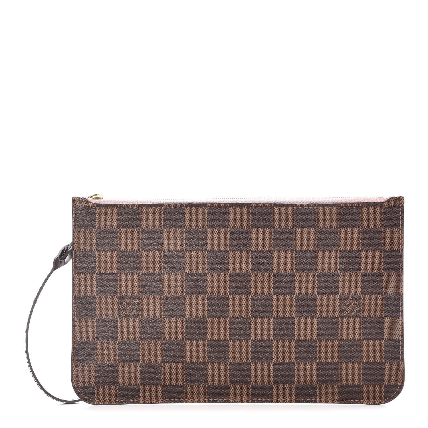 Louis Vuitton Damier Ebene Neverfull MM GM Pochette Rose Ballerine 1 of 9