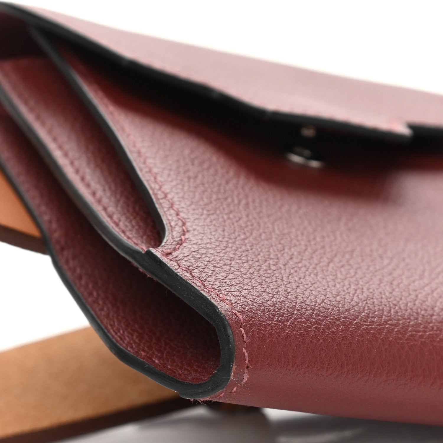 Hermes Swift Evercolor Utility Belt Pouch Gold Rouge H 13 of 17