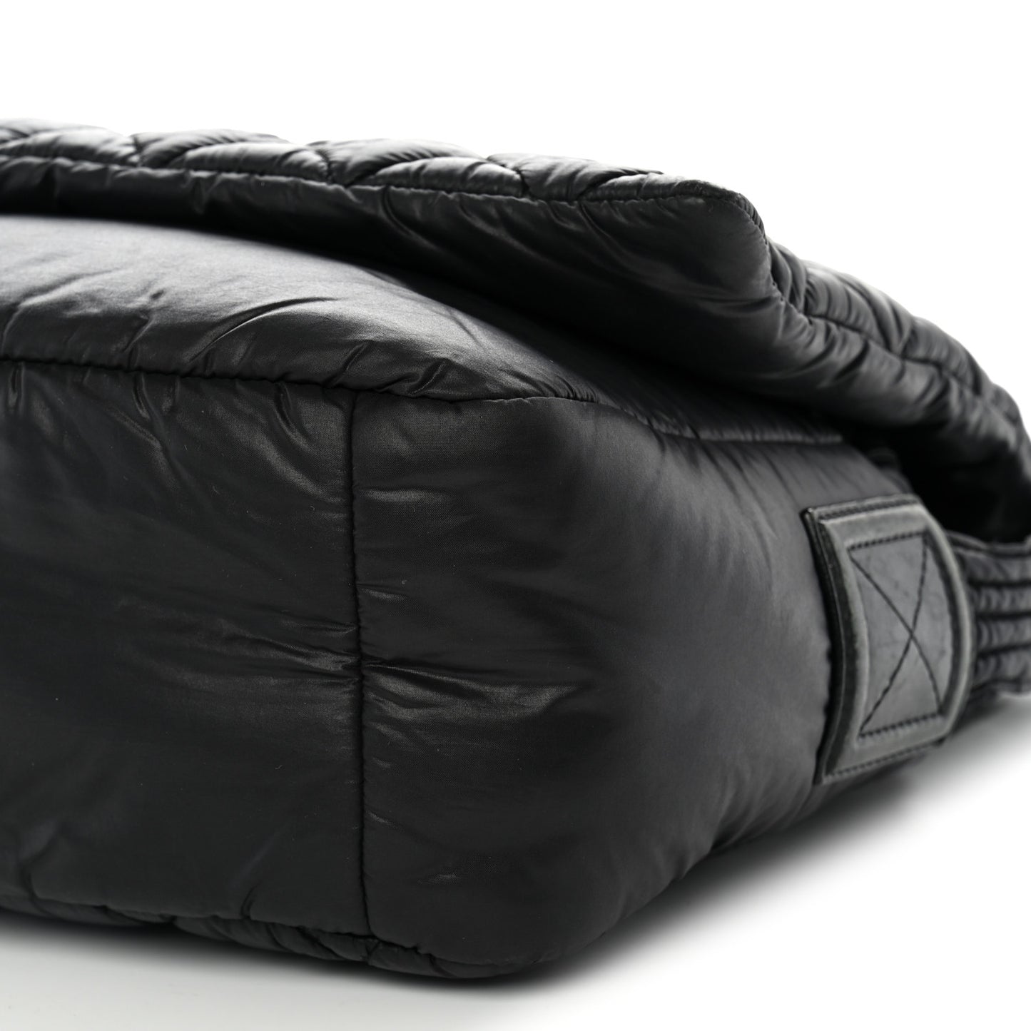 Nylon Small Coco Cocoon Messenger Bag Black