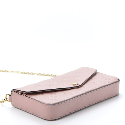Louis Vuitton Empreinte Pochette Felicie Chain Wallet Rose Poudre 3 of 10