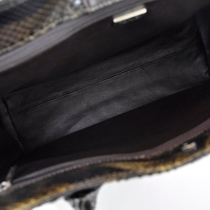 Chanel Python Cerf Shopper Tote 6 of 9