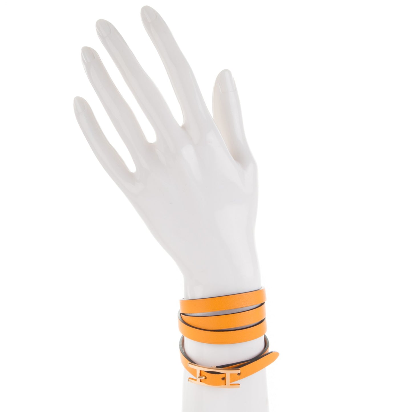 Swift Hapi 3MM Triple Tour Wrap Bracelet Small Jaune D'Or