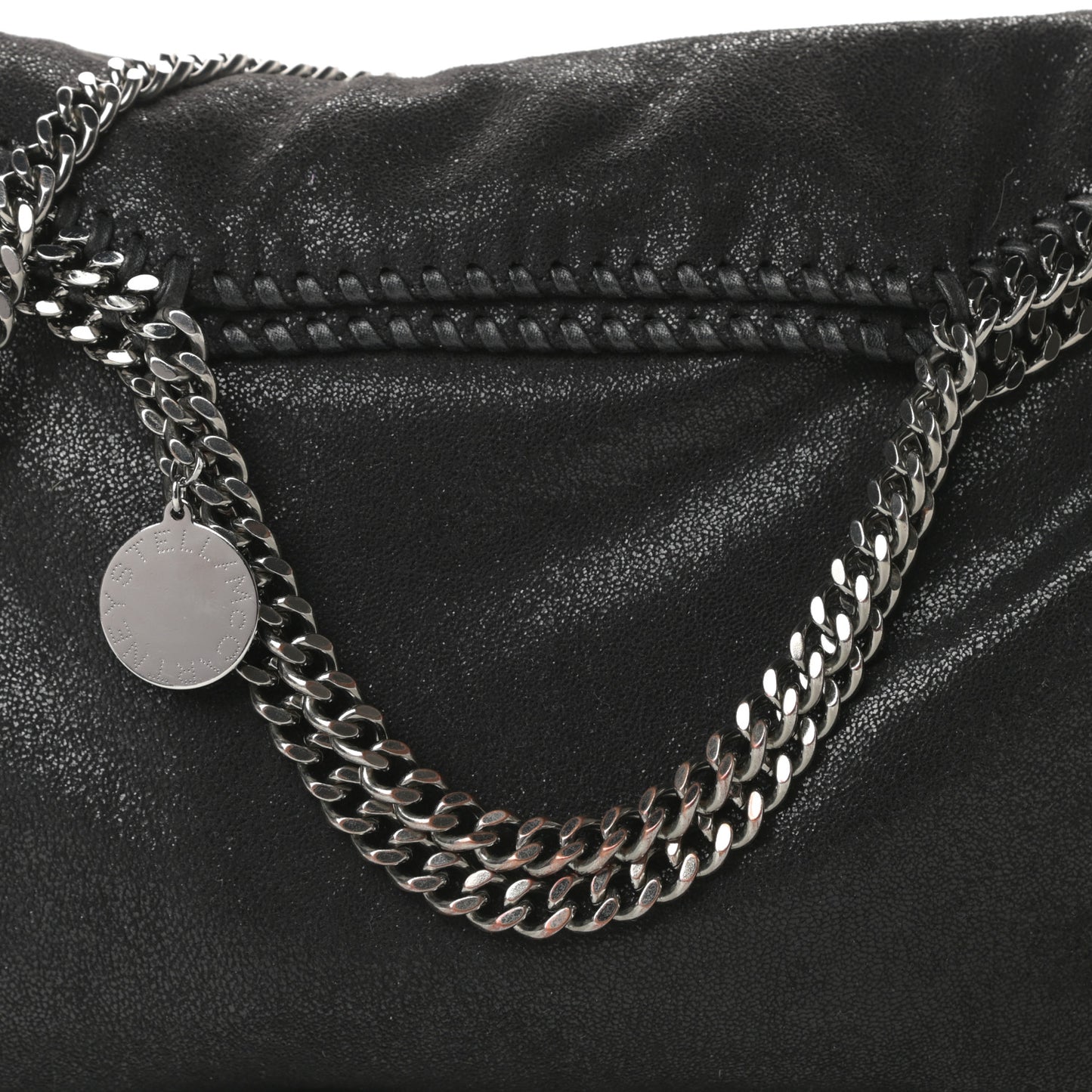 Shaggy Deer Falabella Fold Over Tote Black