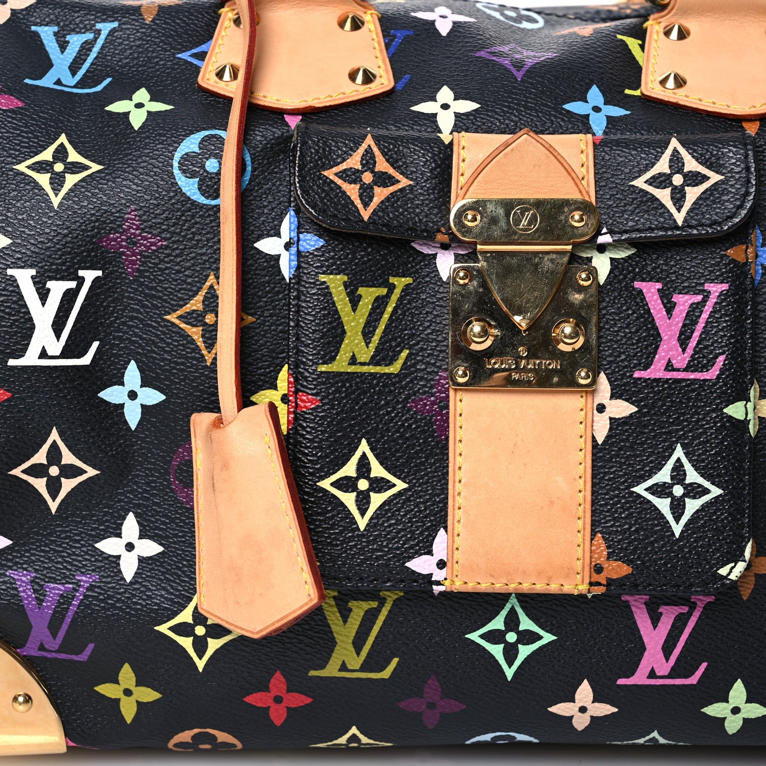 Louis Vuitton Monogram Multicolor Speedy 30 Black 8 of 15