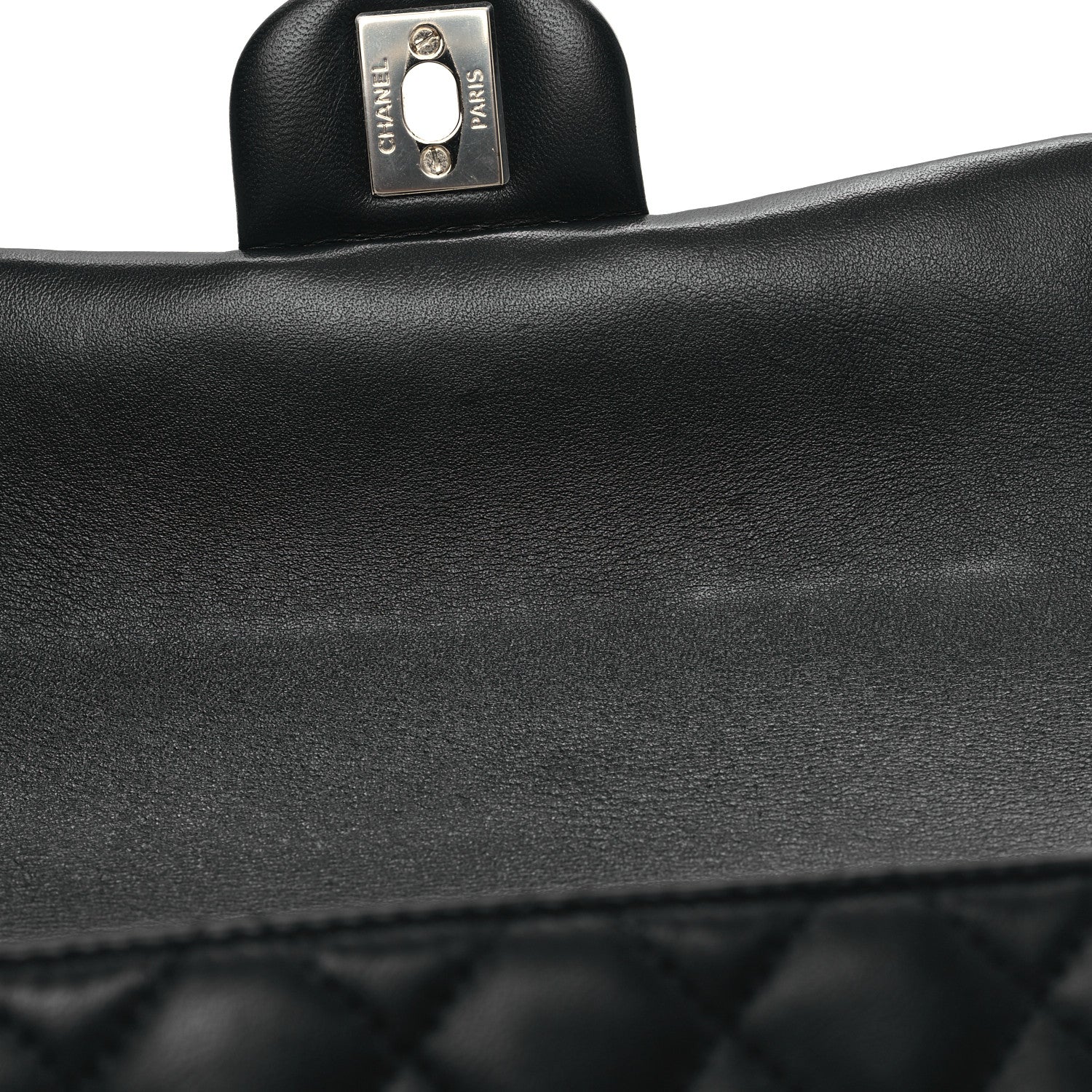 Chanel Lambskin Quilted Mini Top Handle Rectangular Flap Black 12 of 13