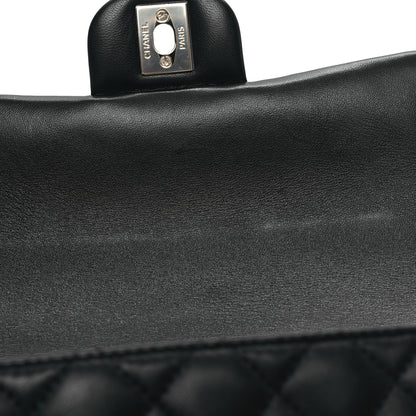 Chanel Lambskin Quilted Mini Top Handle Rectangular Flap Black 12 of 13