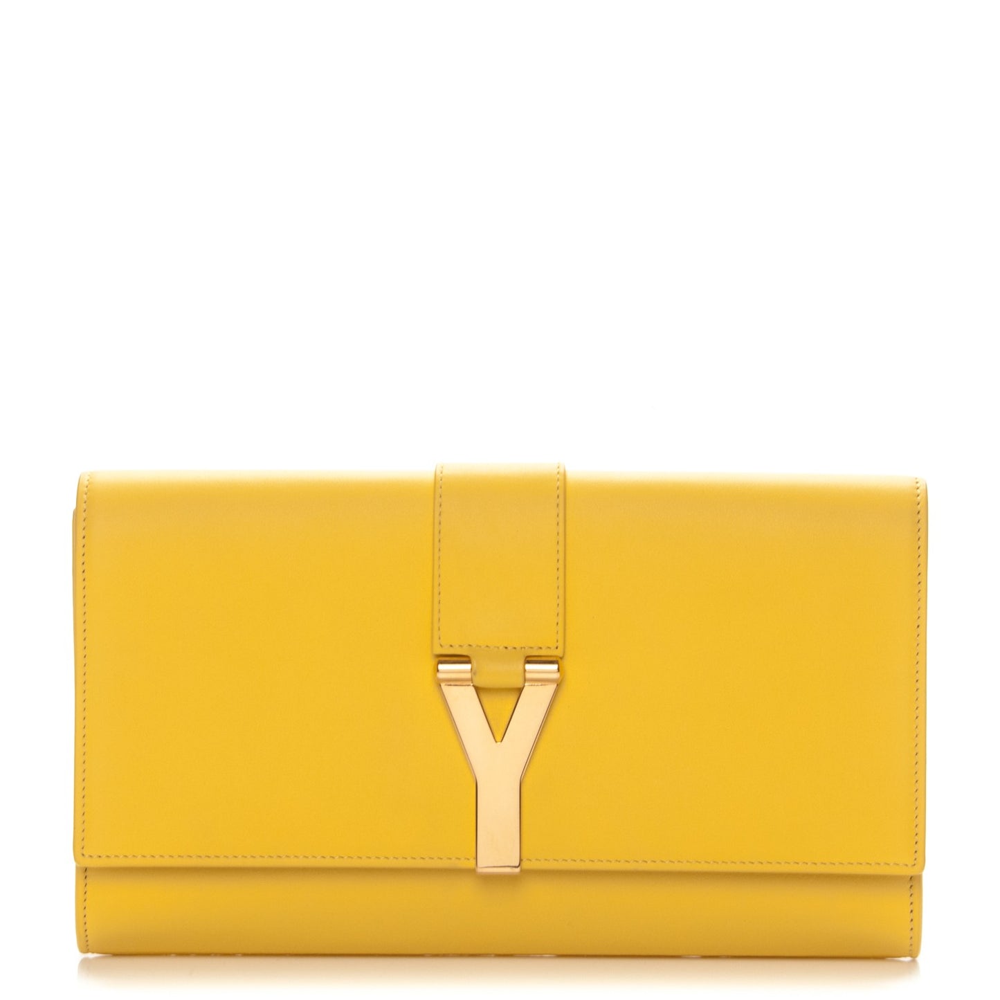 Calfskin Classic Y Ligne Clutch Soleil