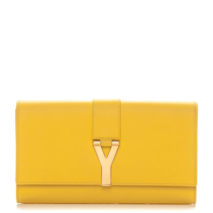 Saint Laurent Calfskin Classic Y Ligne Clutch Soleil 1 of 8