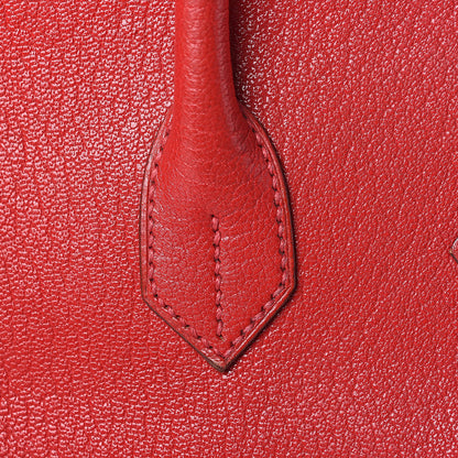 Hermes Chevre Mysore HAC Birkin 32 Rouge Vif 24 of 42