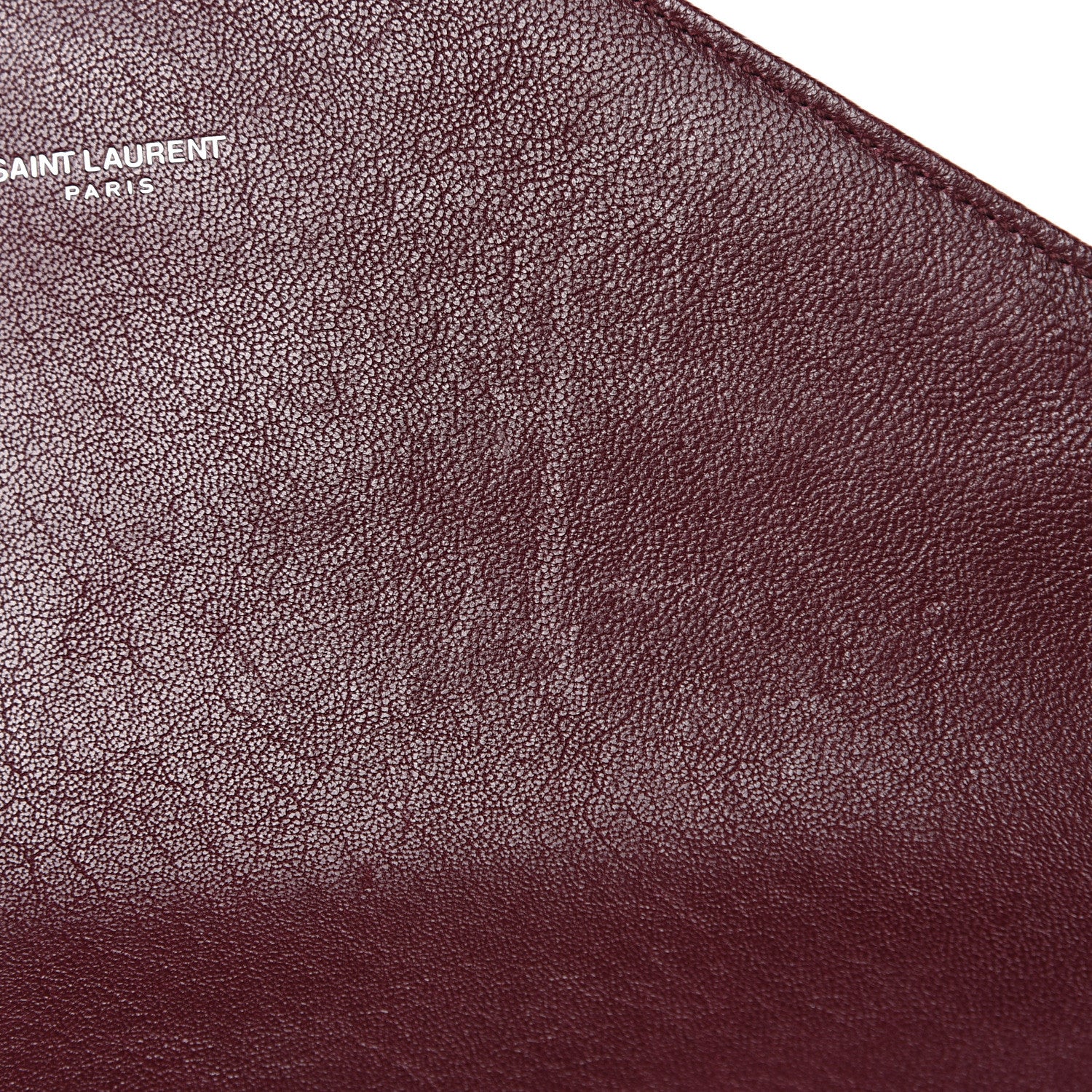 Saint Laurent Sheepskin Matelasse Chevron Monogram Medium College Bag Rouge Legion 9 of 16
