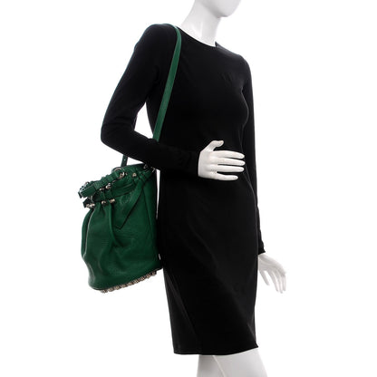 Alexander Wang Pebbled Lambskin Diego Bucket Bag Vine Pale Gold Hardware 2 of 8