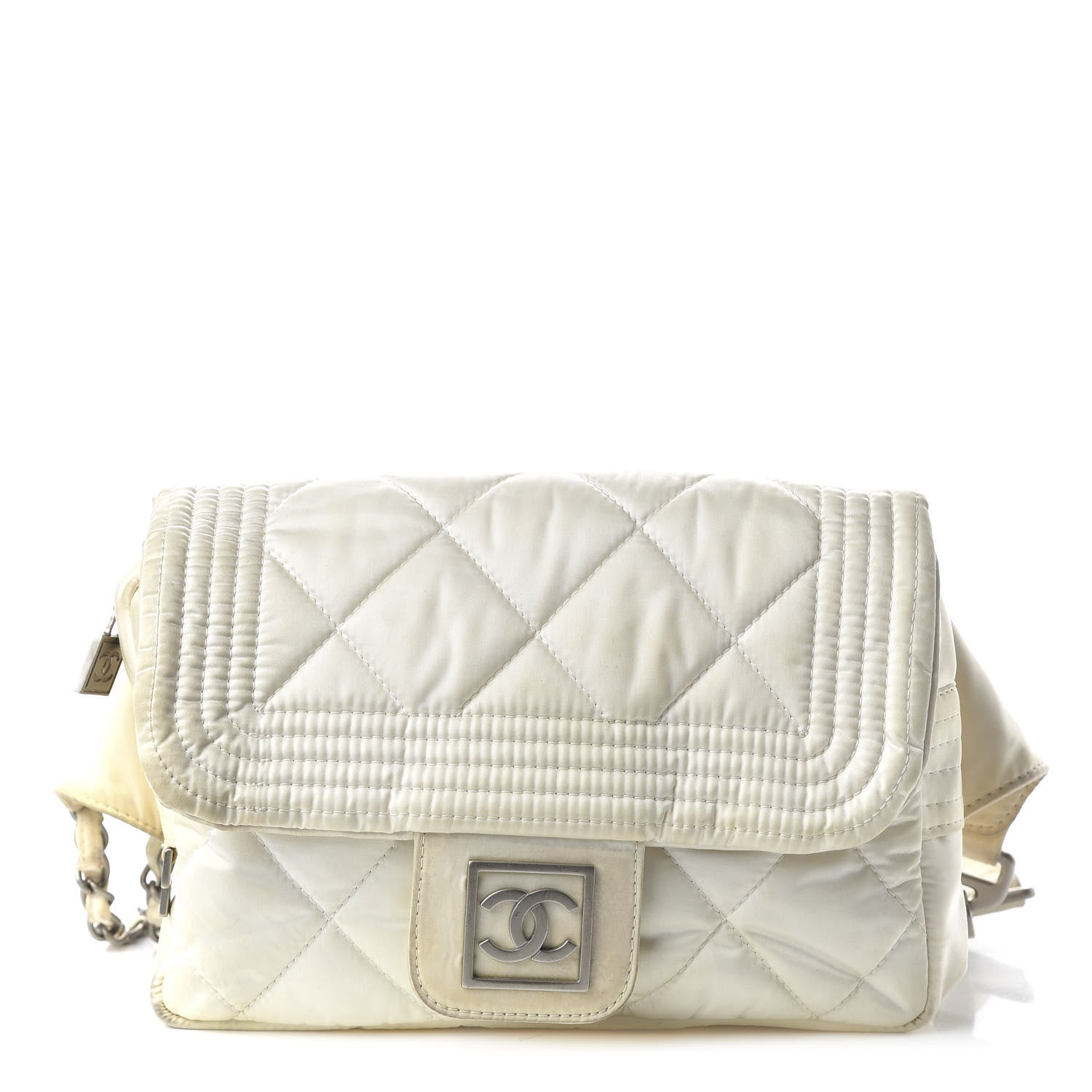 Chanel Nylon Ski Sport Belt Bag White 1 of 11