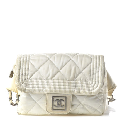Chanel Nylon Ski Sport Belt Bag White 1 of 11