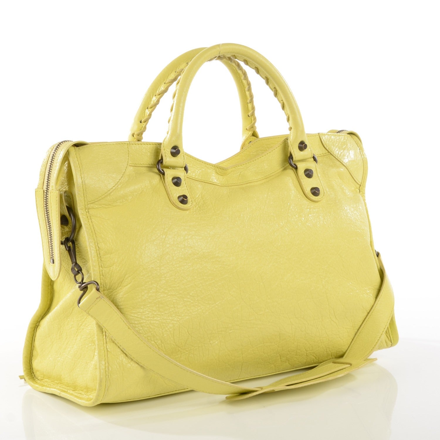 Balenciaga Agneau Classic Hardware City Jaune Citronnade 3 of 12