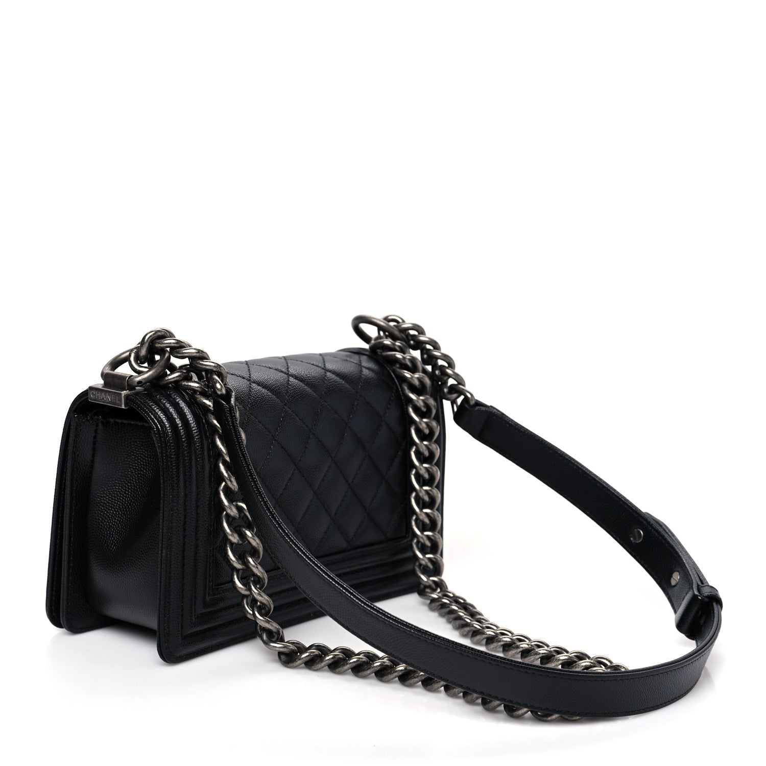 Chanel Caviar Quilted Small Boy Flap Black 3 of 10