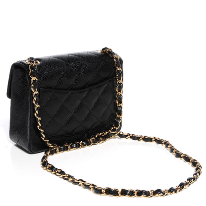 Chanel Caviar Quilted Mini Square Flap Bag Black 3 of 9