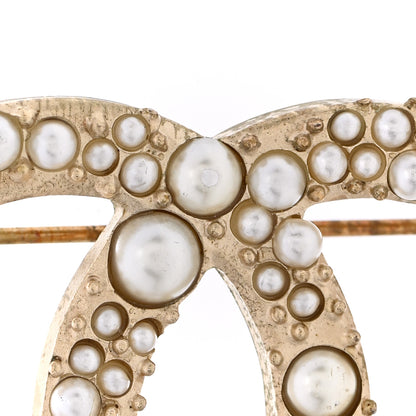 Chanel Pearl CC Brooch Gold 5 of 6