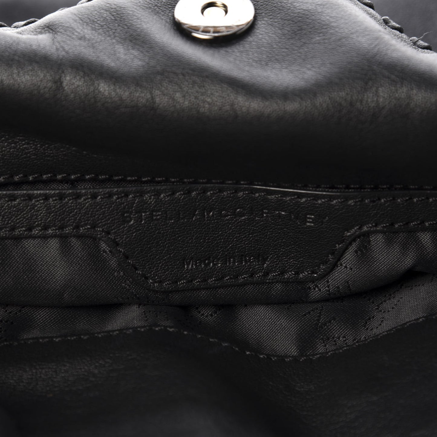 Eco Alter Nappa Embossed Mini Star Falabella Tote Black Pink