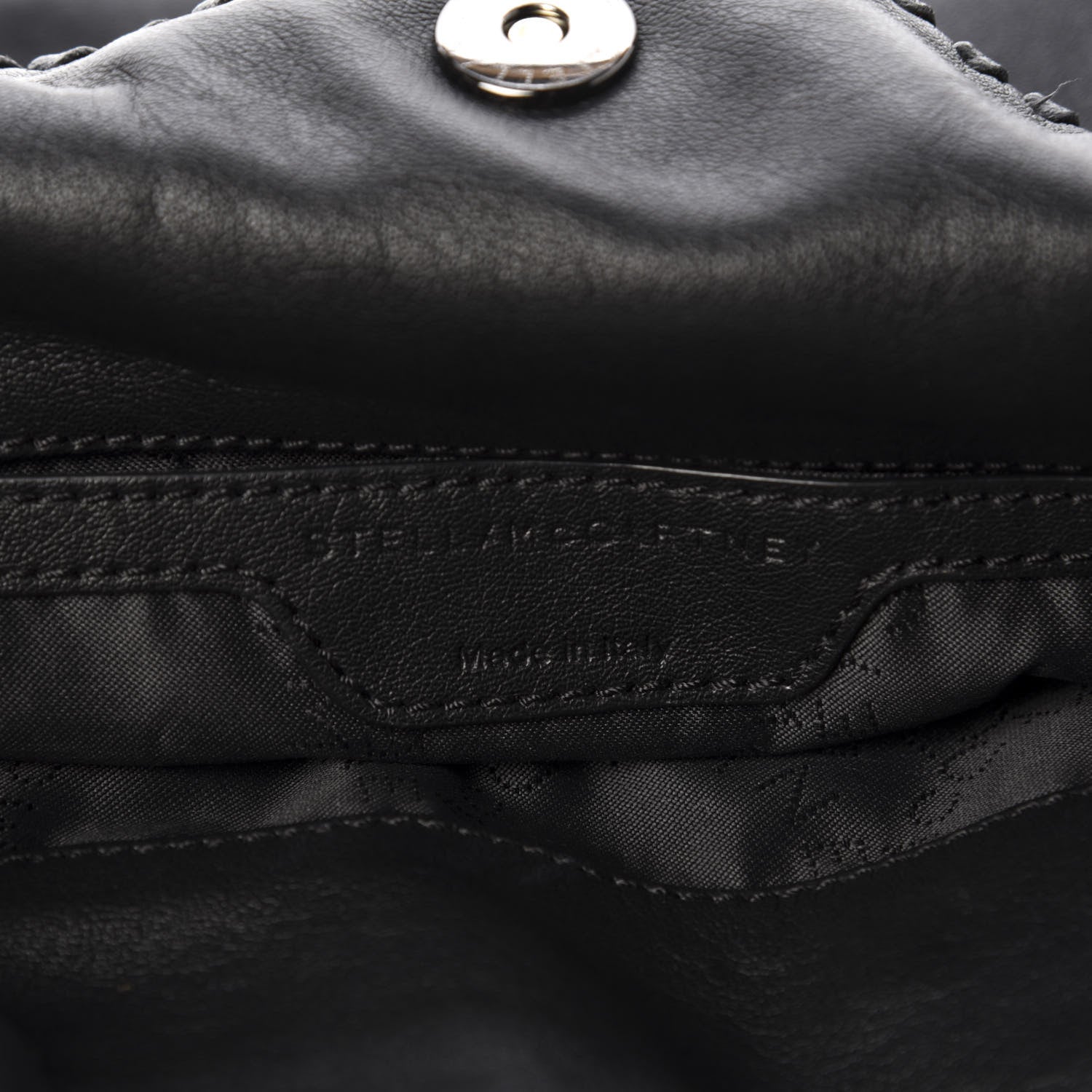 Stella McCartney Eco Alter Nappa Embossed Mini Star Falabella Tote Black Pink 8 of 10