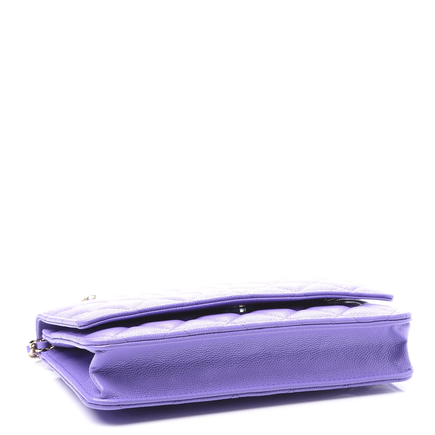 Chanel Caviar Quilted Wallet On Chain WOC Purple 3 of 9
