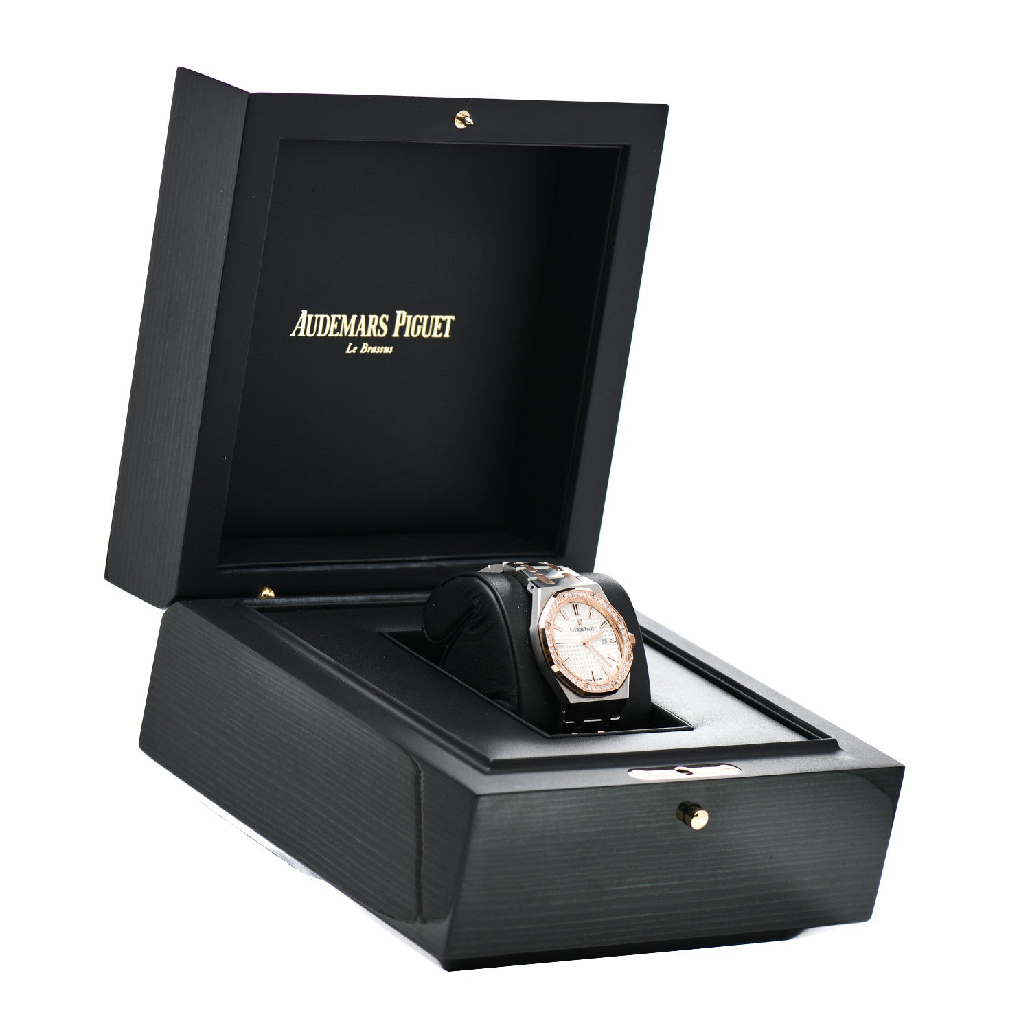 Audemars Piguet Stainless Steel 18K Rose Gold Diamond 33mm Royal Oak Quartz Watch White 67651SR.ZZ.1261SR.01 5 of 5