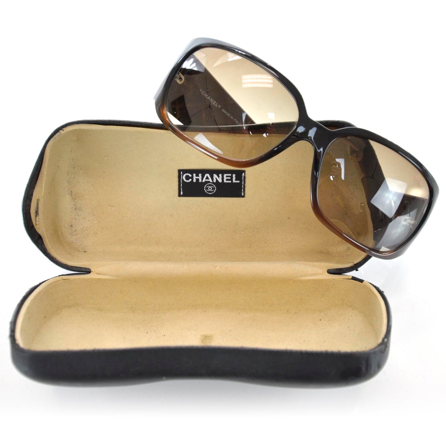 Crystal CC Logo Sunglasses 5080