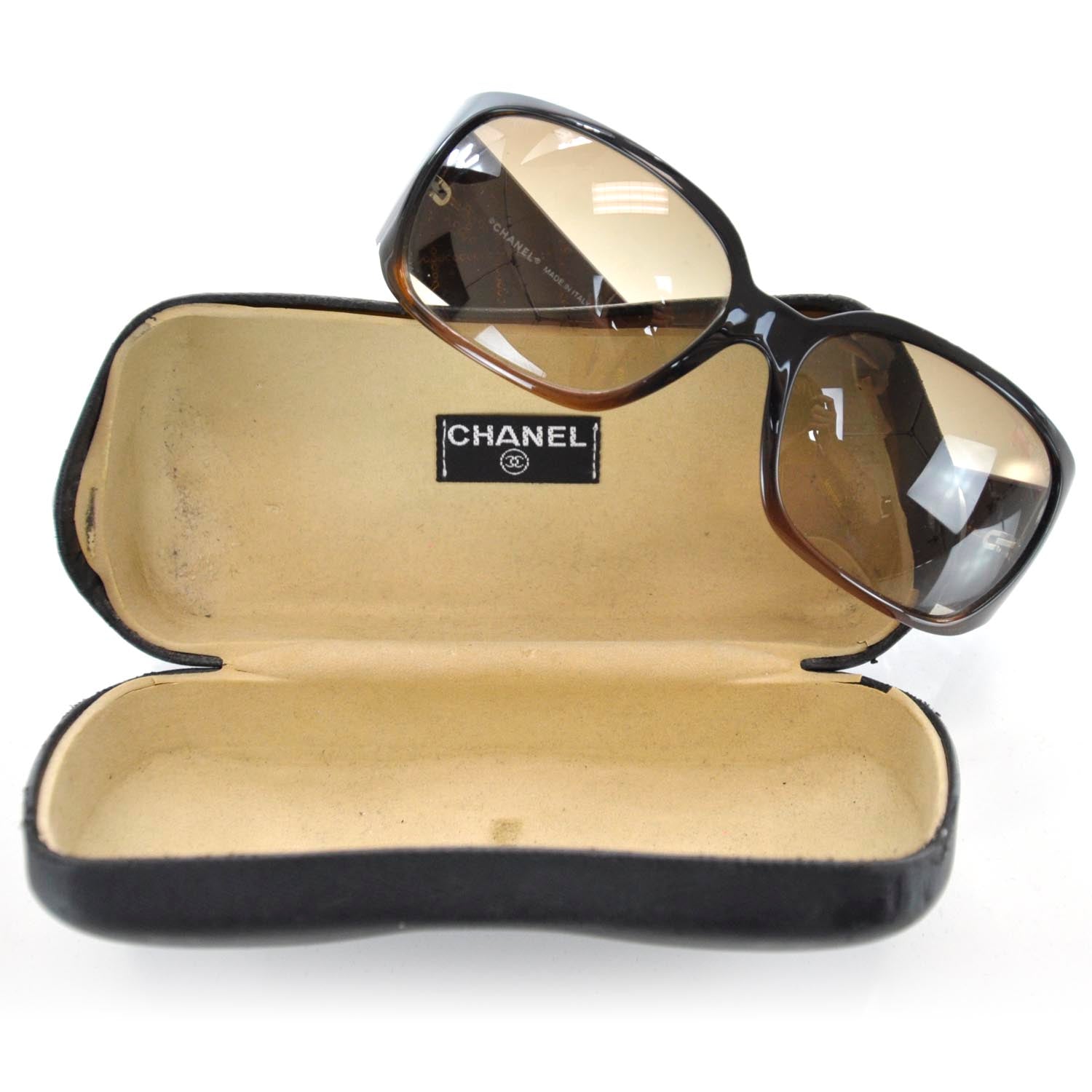 Chanel Crystal CC Logo Sunglasses 5080 11 of 13