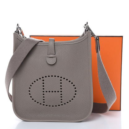 Hermes Taurillon Clemence Evelyne TPM Gris Asphalt 10 of 10