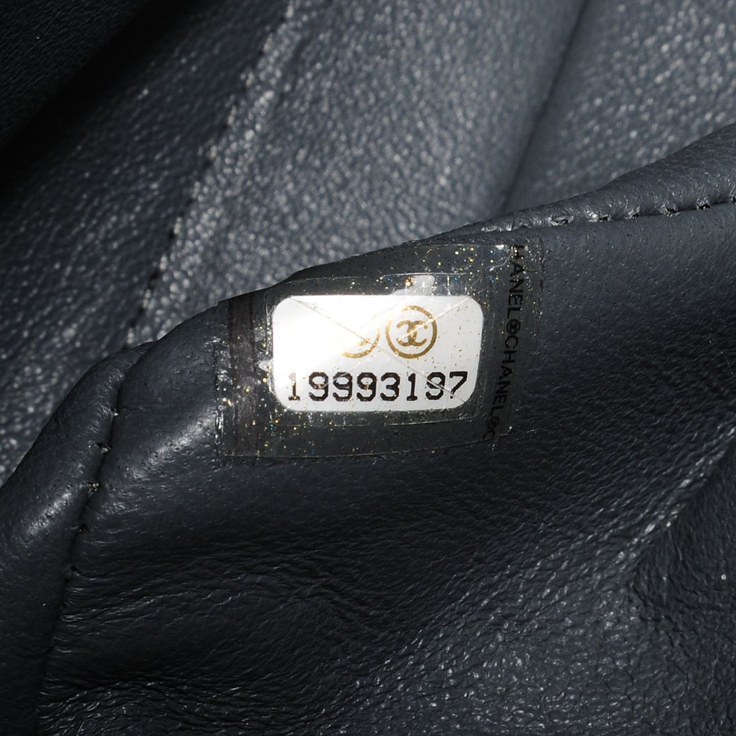Lambskin Quilted Medium Double Flap Charcoal Grey
