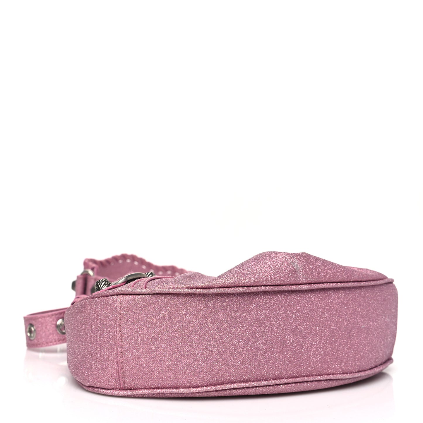 Sparkling Fabric Le Cagole Shoulder Bag XS Sweet Pink