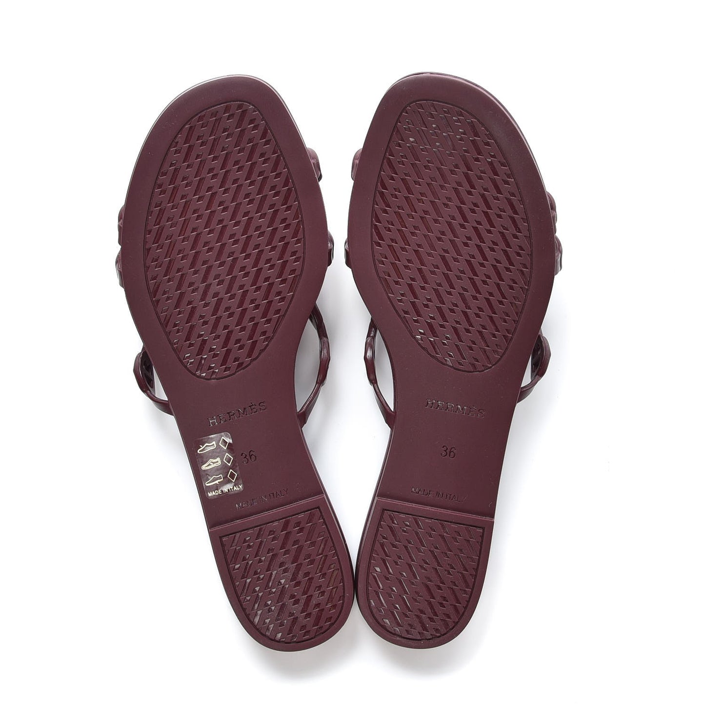 TPU Rivage Sandals 36 Bordeaux