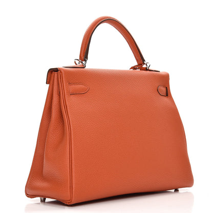 Hermes Togo Kelly Retourne 32 Terre Battue 4 of 36