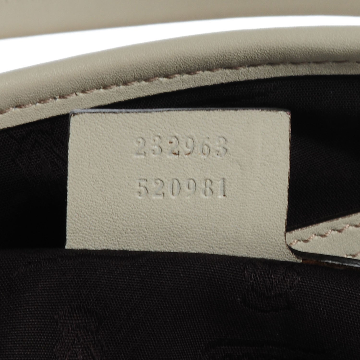 Gucci Guccissima Twins Medium Shoulder Bag Off White 6 of 7