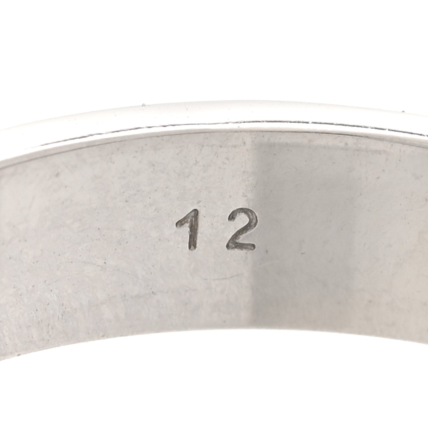 18K White Gold 4mm Icon Thin Band Ring 52 6