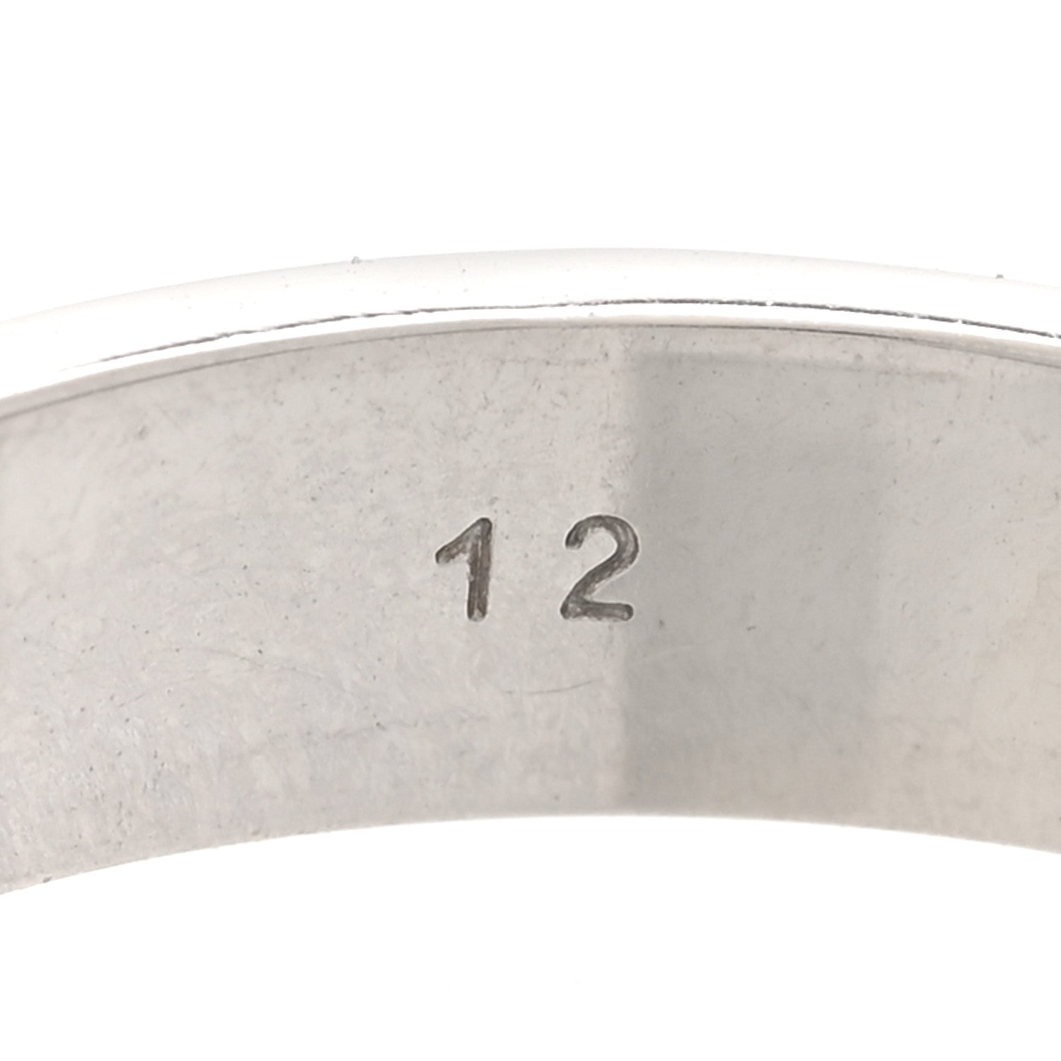 Gucci 18K White Gold 4mm Icon Thin Band Ring 52 6 5 of 6