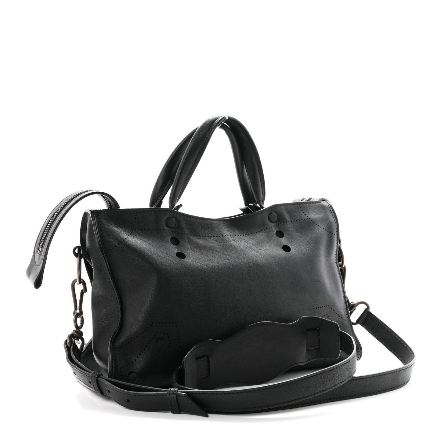 Veau Soyeux Perforated Blackout Hardware S City Black