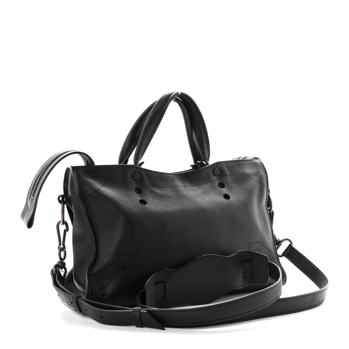 Balenciaga Veau Soyeux Perforated Blackout Hardware S City Black 3 of 10