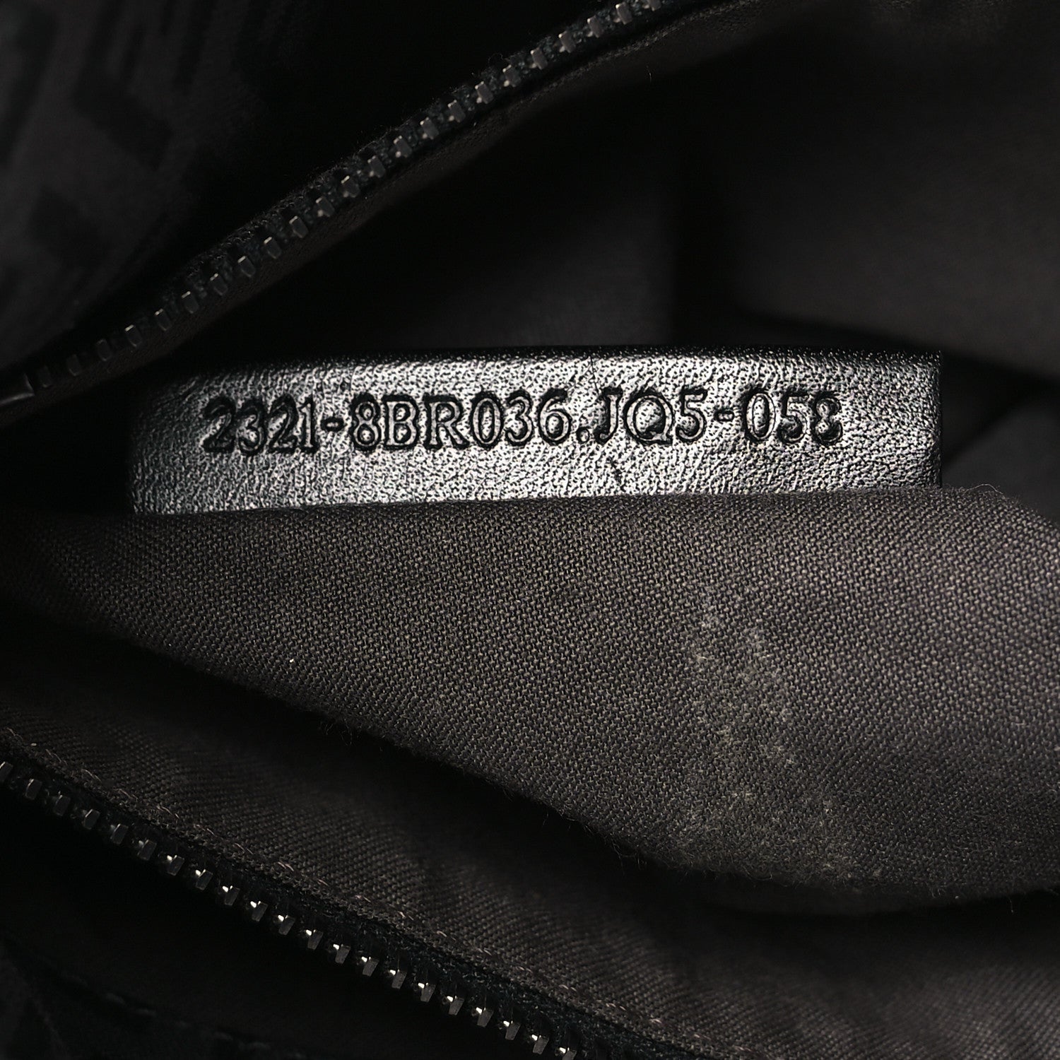 Fendi Zucchino Small Hobo Black Black 7 of 10